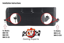 Load image into Gallery viewer, CSF Cooling - Racing &amp; High Performance Division 8127 BMW E8X/E9X N54/N55 High-Performance Stepped Core Intercooler - Silver for Select BMW 135i, BMW 135is, BMW 335i, BMW 335i xDrive, BMW 335is, BMW 335xi, BMW X1, BMW Z4