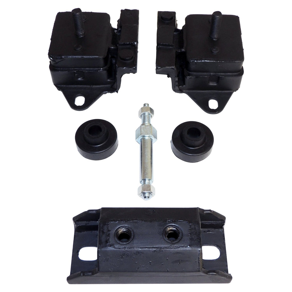 Crown Automotive Jeep Replacement 8128488K Engine and Transmission Mount Kit for 77-86 CJs, SJ, J-Series, w/ 4.2L Engine for Select Jeep CJ5, Jeep CJ7, Jeep Cherokee, Jeep Grand Wagoneer, Jeep J10, Jeep Scrambler