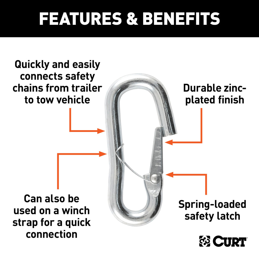 CURT 81288 9/16" Snap Hook (5,000 lbs.)