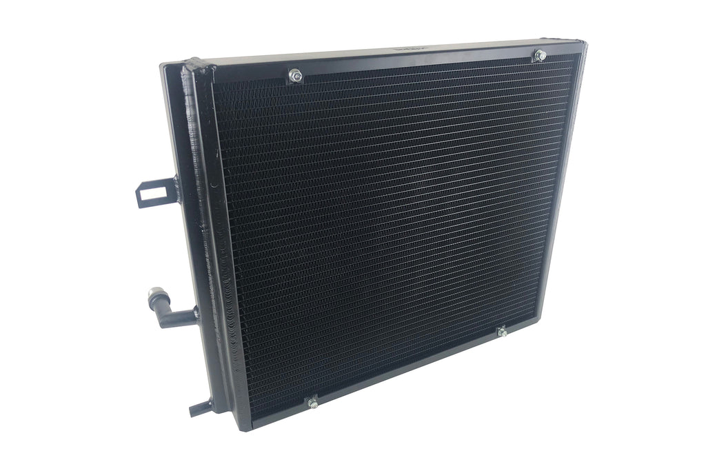 CSF Cooling - Racing & High Performance Division 8131B BMW F3X/F2X B58/B48 Triple-Pass Heat Exchanger w/ Rock Guard - Black for Select BMW 230i, BMW 230i xDrive, BMW 330e, BMW 330i, BMW 330i GT xDrive, BMW 330i xDrive, BMW 340i, BMW 340i GT xDrive, BMW