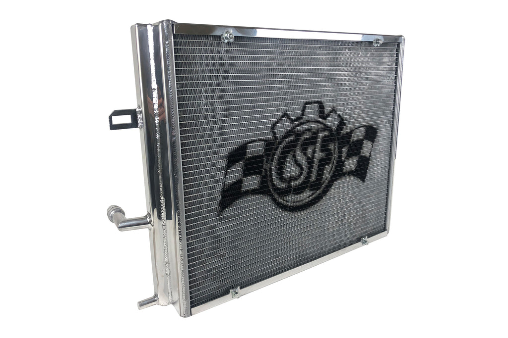 CSF Cooling - Racing & High Performance Division 8131 BMW F3X/F2X B58/B48 Triple-Pass Heat Exchanger w/ Rock Guard - Silver for Select BMW 230i, BMW 230i xDrive, BMW 330e, BMW 330i, BMW 330i GT xDrive, BMW 330i xDrive, BMW 340i, BMW 340i GT xDrive, BMW
