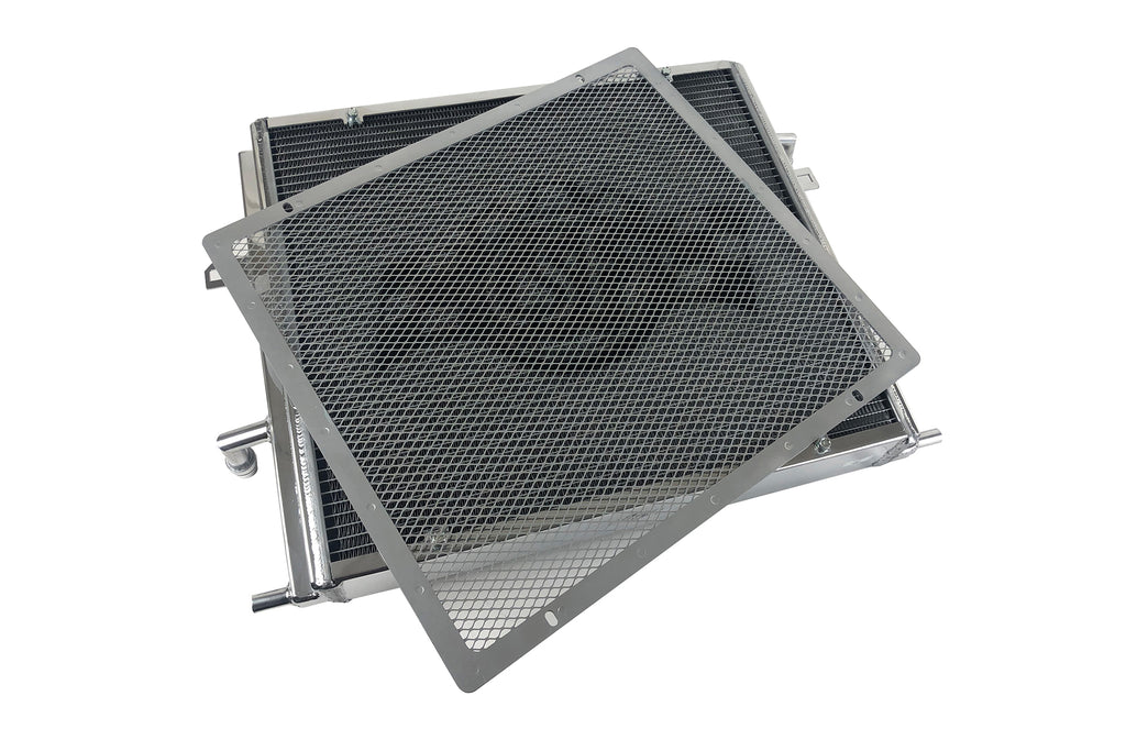 CSF Cooling - Racing & High Performance Division 8131 BMW F3X/F2X B58/B48 Triple-Pass Heat Exchanger w/ Rock Guard - Silver for Select BMW 230i, BMW 230i xDrive, BMW 330e, BMW 330i, BMW 330i GT xDrive, BMW 330i xDrive, BMW 340i, BMW 340i GT xDrive, BMW
