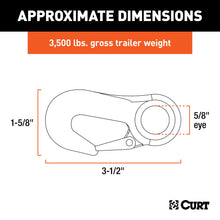 Load image into Gallery viewer, CURT 81360 Snap Hook with 5/8" Eye (3,500 lbs.)