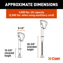 Load image into Gallery viewer, CURT 813748 Lippert Power Stance Tongue Jack, 3,500 lbs