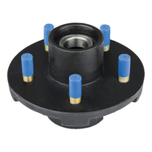 Load image into Gallery viewer, CURT 814196 Idler Hub Assembly, 5 on 4.5"; 6.5" Hub Flange - 2,200 lbs. (Fully Assembled)