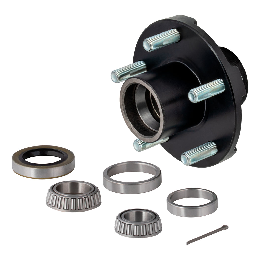 CURT 814207 Idler Hub with Bearing Kit (Not Installed), 2,200-lb. Axles, 1/2" Stud Size