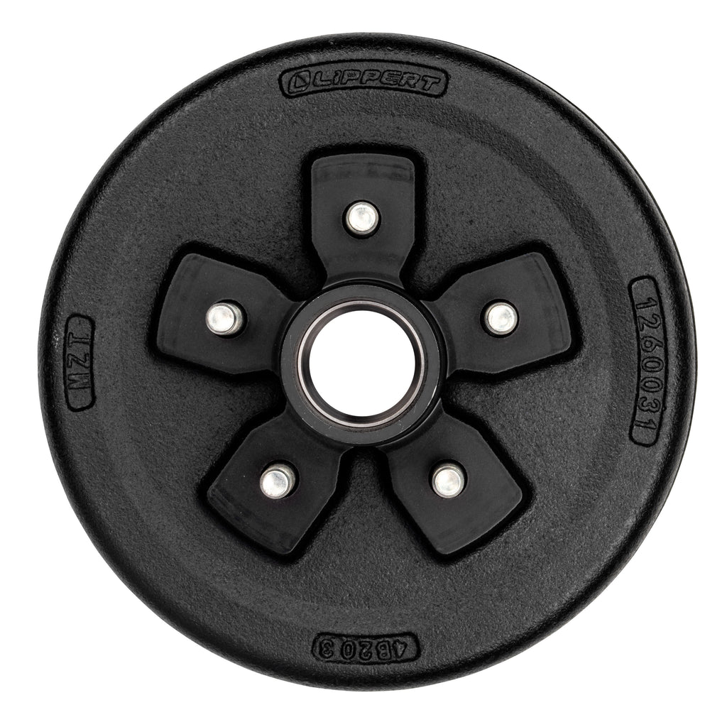 CURT 814210 10" Brake Hub with Bearing Kit, 3,500-lb. Axles, 5 on 4-1/2" Bolt Pattern