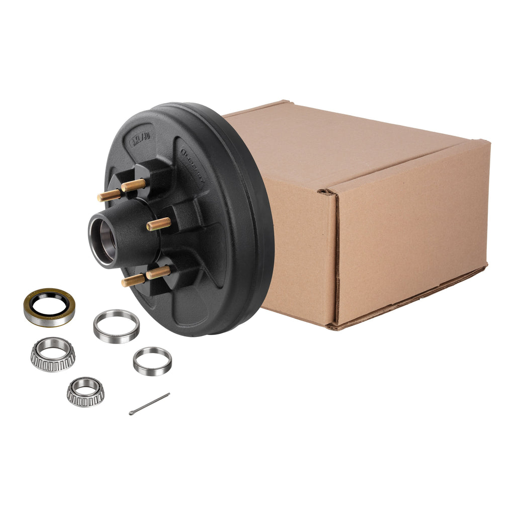 CURT 814211 12" Brake Hub with Bearing Kit, 6,000-lb. Axles, 6 on 5-1/2" Bolt Pattern
