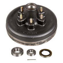Load image into Gallery viewer, Lippert 814211 Lippert Brake Drumb Hub Assembly; 12 in.; .5 in. Stud; 600lbs. Axle; 6-5.5 in. Bolt Pattern;