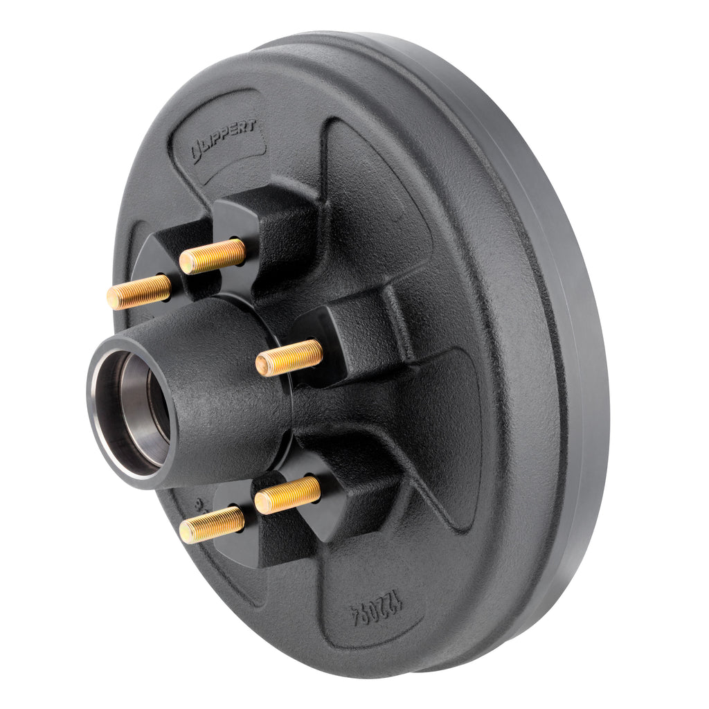 CURT 814211 12" Brake Hub with Bearing Kit, 6,000-lb. Axles, 6 on 5-1/2" Bolt Pattern