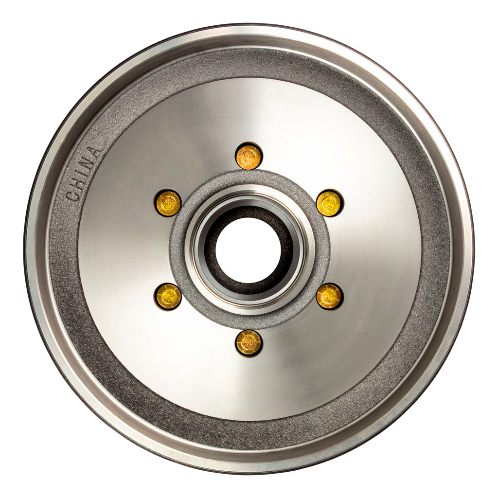 CURT 814211 12" Brake Hub with Bearing Kit, 6,000-lb. Axles, 6 on 5-1/2" Bolt Pattern