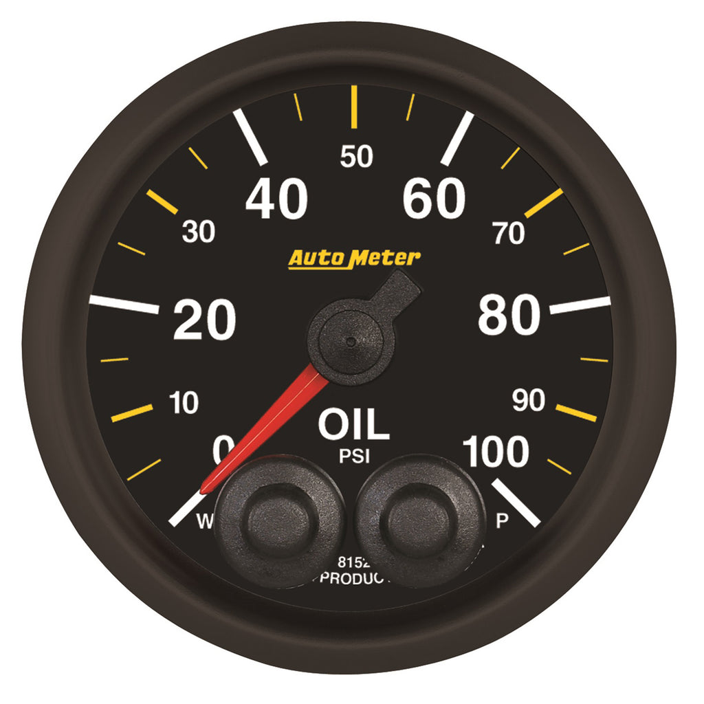 AutoMeter 8152-05702 GAUGE, OIL PRESS, 2 1/16", 100PSI, STEPPER MOTOR W/PEAK & WARN, NASCAR CAN