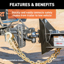 Load image into Gallery viewer, CURT 81550 5/16" Safety Latch Clevis Hook (14,000 lbs, 3/8" Pin)