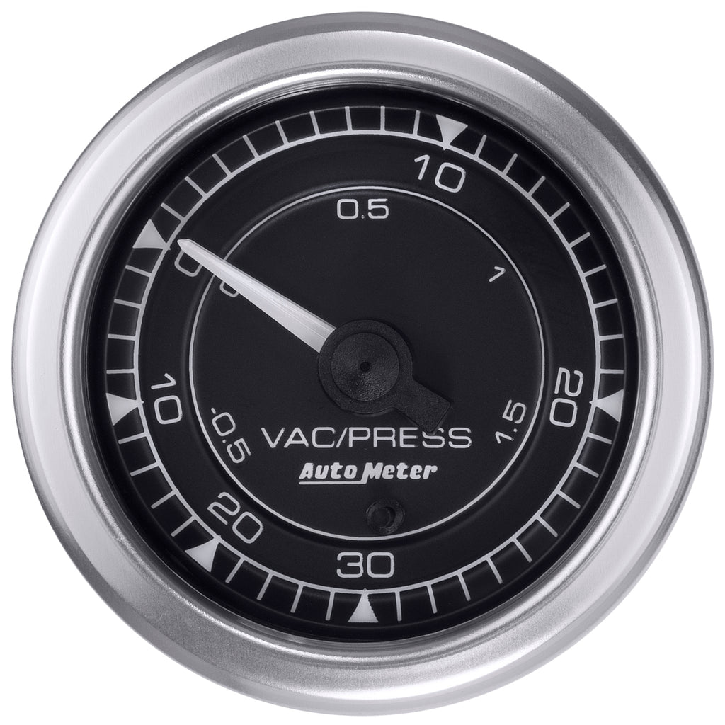 AutoMeter 8159 GAUGE, VAC/BOOST, 2 1/16", 30INHG-30PSI, DIGITAL STEPPER MOTOR, CHRONO