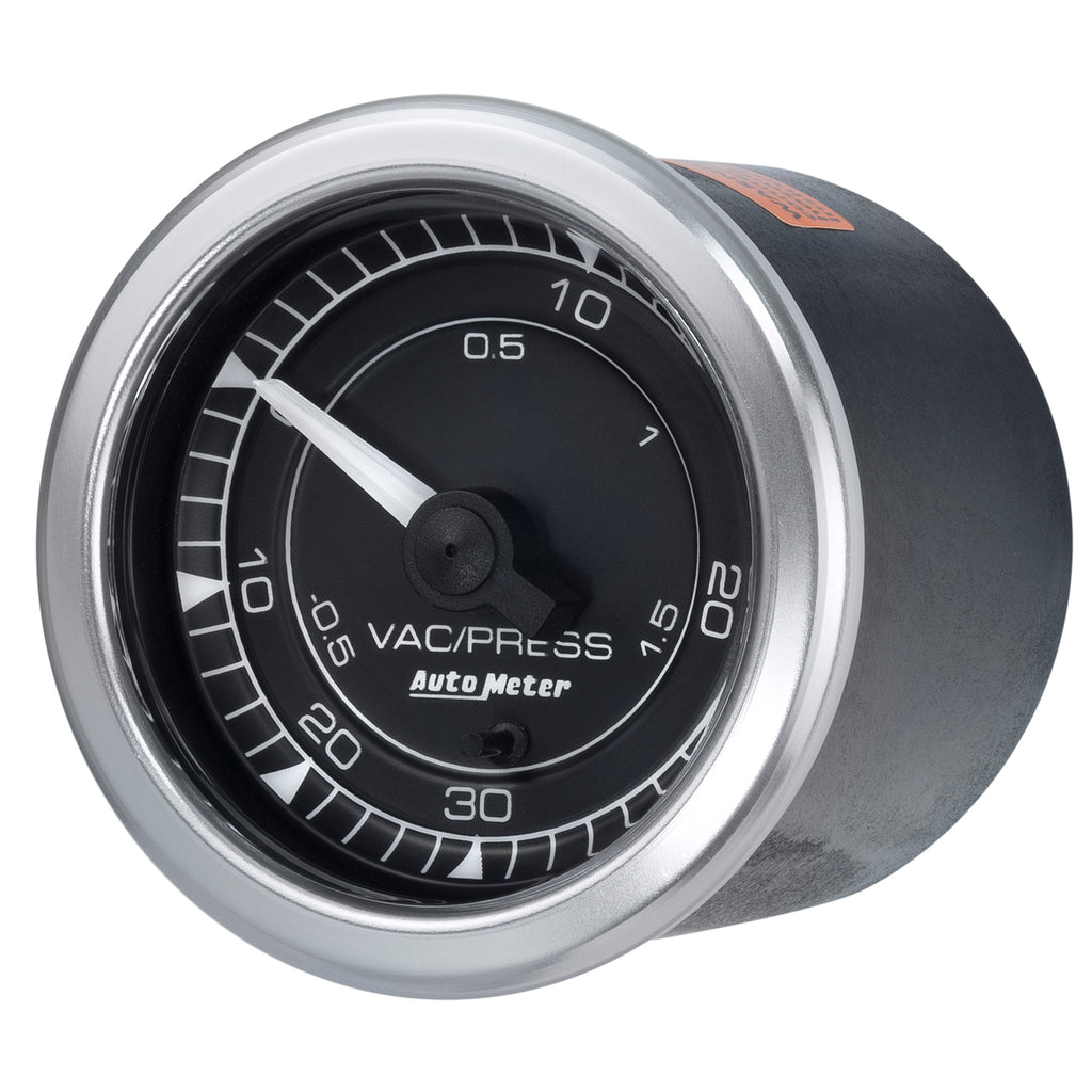 AutoMeter 8159 GAUGE, VAC/BOOST, 2 1/16", 30INHG-30PSI, DIGITAL STEPPER MOTOR, CHRONO