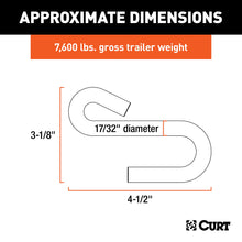Load image into Gallery viewer, CURT 81620 Certified 17/32" S-Hook (7,600 lbs.)