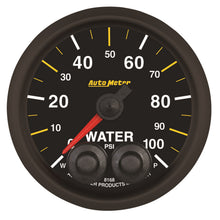 Load image into Gallery viewer, AutoMeter 8168-05702 GAUGE, WATER PRESS, 2 1/16", 100PSI, STEPPER MOTOR W/PEAK &amp; WARN, NASCAR CAN