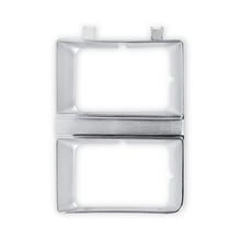 Load image into Gallery viewer, 8182-C10-Headlight-Bezel-Dual-Rectangle-Lh-Chrome-W-Argent-Grey-Interior