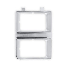 Load image into Gallery viewer, 8182-C10-Headlight-Bezel-Dual-Rectangle-Rh-Chrome-W-Argent-Grey-Interior