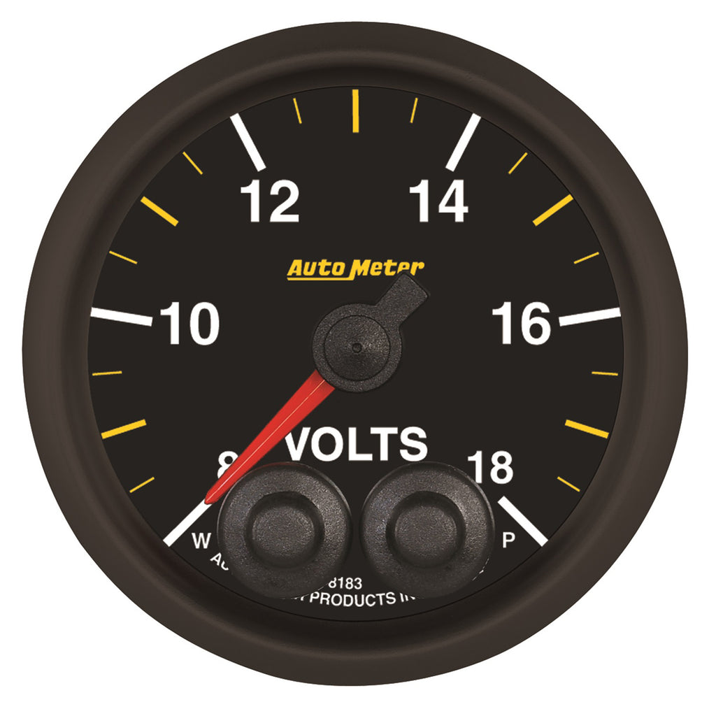AutoMeter 8183-05702 GAUGE, VOLTMETER, 2 1/16", 18V, STEPPER MOTOR W/PEAK & WARN, NASCAR CAN