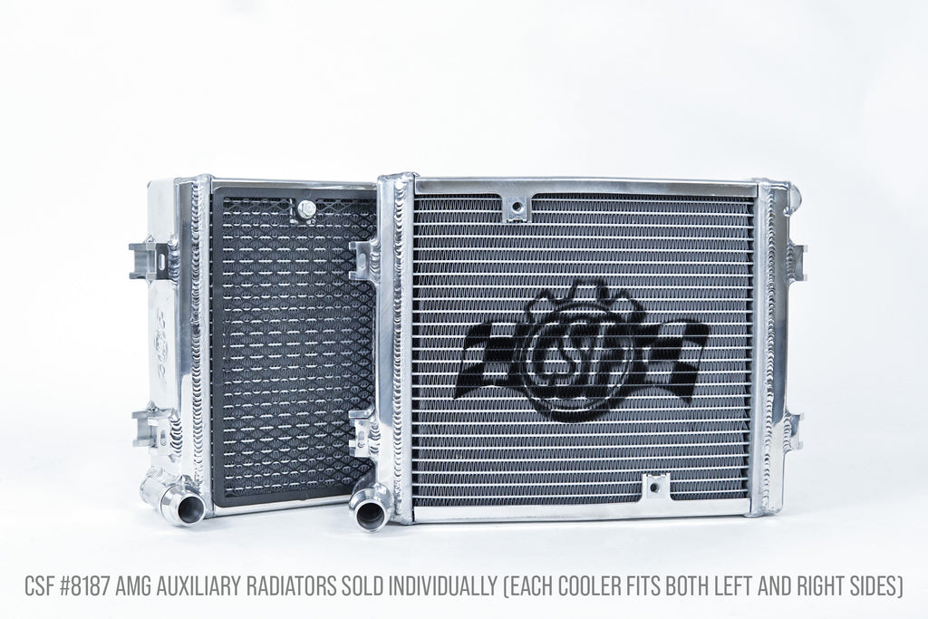 CSF Cooling - Racing & High Performance Division 8187 Mercedes AMG GT / GT S / W205 C63 / W166 GLE63 / X166 GLS63 Auxiliary Radiator for Select Mercedes-Benz AMG GT, Mercedes-Benz AMG GT S, Mercedes-Benz C63 AMG, Mercedes-Benz C63 AMG S, Mercedes-Benz