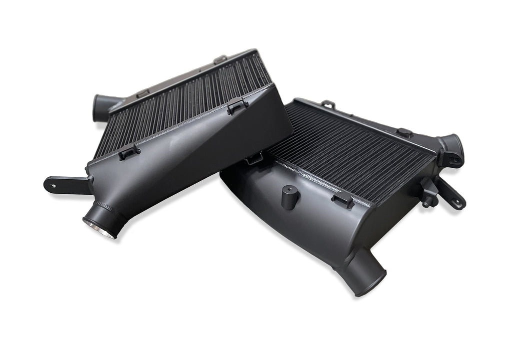 CSF Cooling - Racing & High Performance Division 8194B Audi C8 RS6/RS7 High-Performance Twin Intercooler Set - Thermal Dispersion Black for Select Audi RS6 Avant, Audi RS7 Sportback