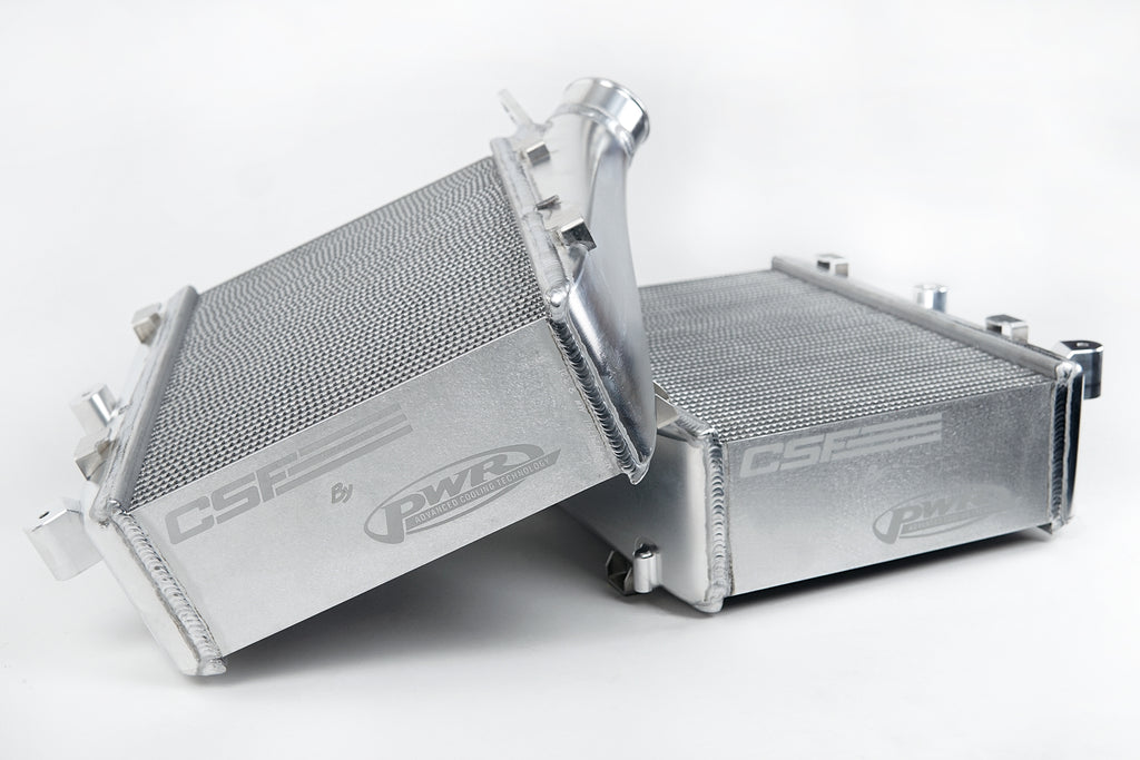 CSF Cooling - Racing & High Performance Division 8194 Audi C8 RS6/RS7 High-Performance Twin Intercooler Set - Raw Billet for Select Audi RS6 Avant, Audi RS7 Sportback