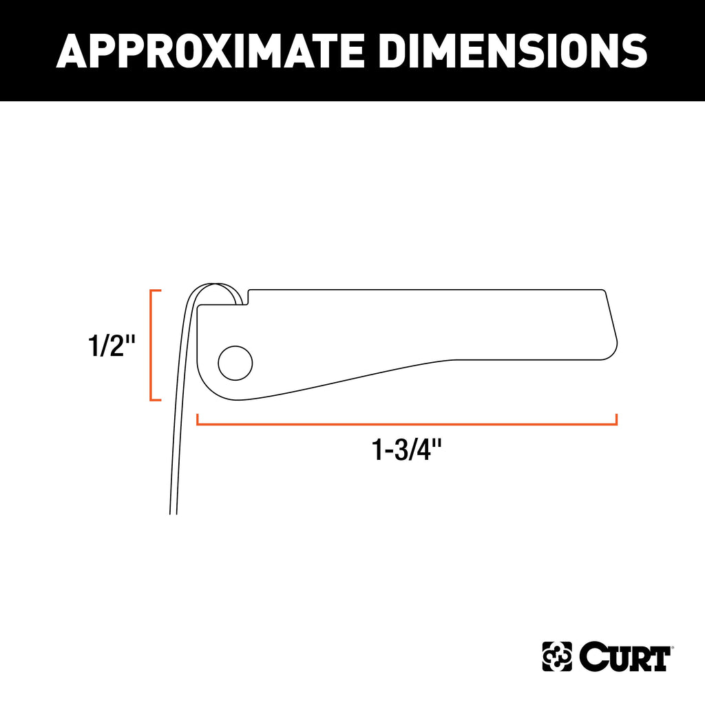 CURT 81999 Replacement Clevis Hook Safety Latch (Fits #81950)