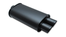 Load image into Gallery viewer, Streetpower-Flat-Black-Oval-Muffler-With-Dual-3In-Outlet---3In-Inlet-I.D.