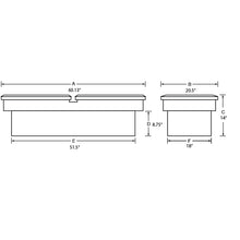 Load image into Gallery viewer, 82-05-Chevy-S10-(Long-Bed)-Ultima-Dual-Lid-Gull-Wing-Crossover-Tool-Box---Brite