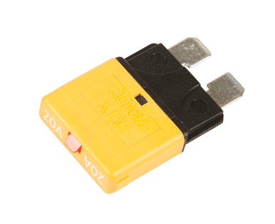 Grote 82-2357 Standard Blade Circuit Breakers, Yellow, 20 Amp