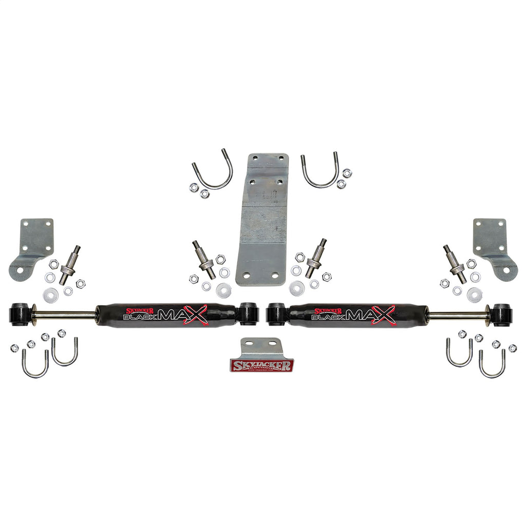 Skyjacker 8206 2007-2017 Jeep Wrangler JK/JKU Black Max Dual Steering Stabilizer Kit for Select Jeep Wrangler, Jeep Wrangler JK