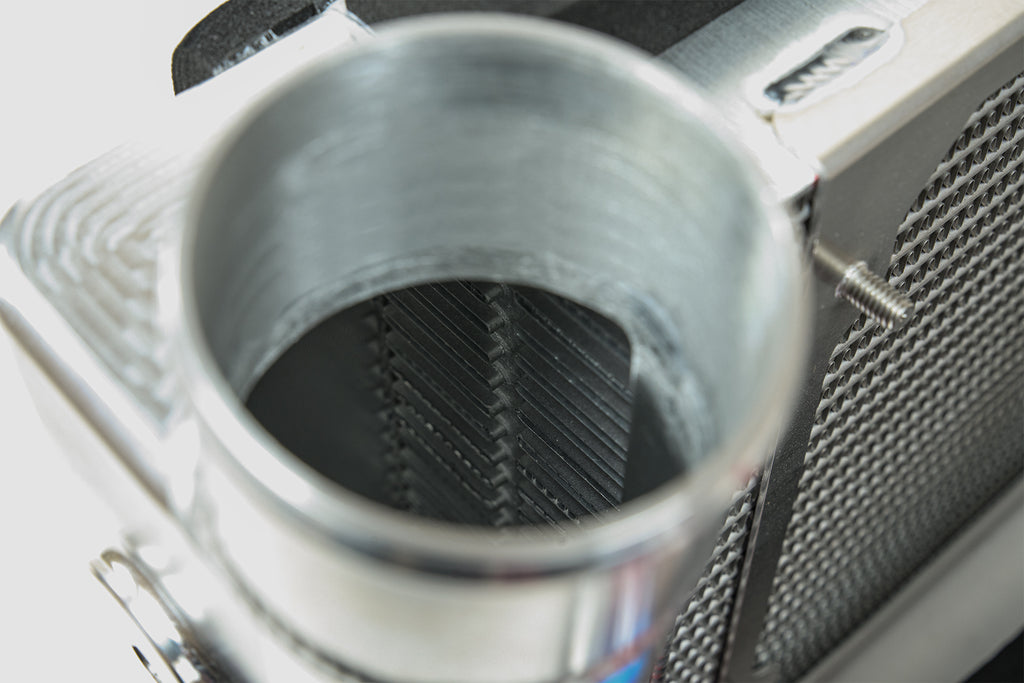 CSF Cooling - Racing & High Performance Division 8210 Ferrari 488 / Pista / F8 Twin Intercooler Set - Raw Billet for Select Ferrari 488 GTB, Ferrari 488 Pista, Ferrari 488 Pista Spider, Ferrari 488 Spider, Ferrari F8 Spider, Ferrari F8 Tributo