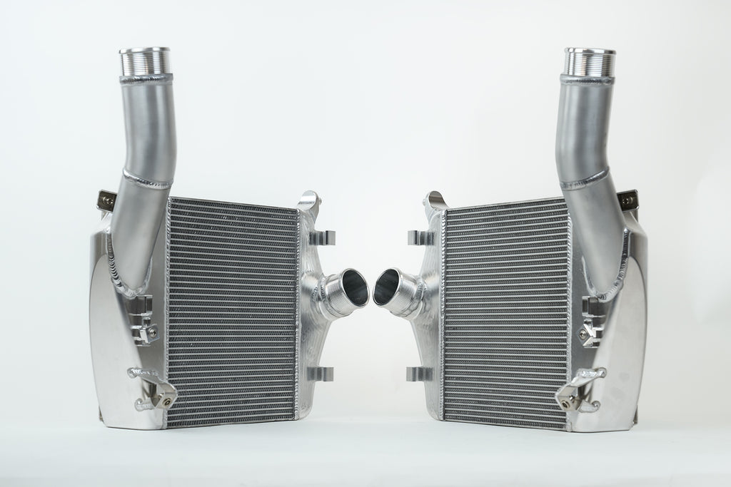 CSF Cooling - Racing & High Performance Division 8211R Lamborghini Urus / Audi RS Q8 Twin Intercooler Set - Raw Billet for Select Audi RS Q8, Lamborghini Urus, Porsche Cayenne