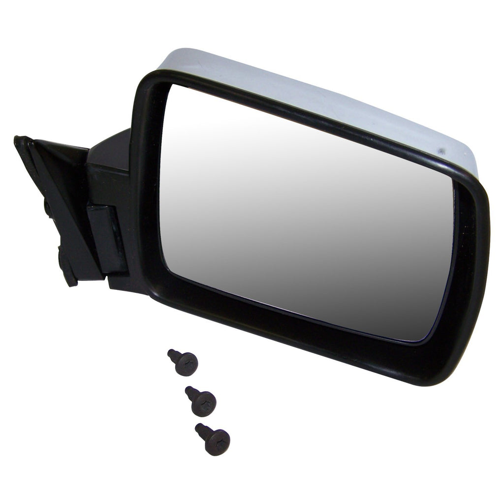 Crown Automotive Jeep Replacement 82200315 Right Chrome Manual, Manual Folding Mirror for 1986-1987 MJ Comanche for Select Jeep Comanche, Jeep J10, Jeep J20