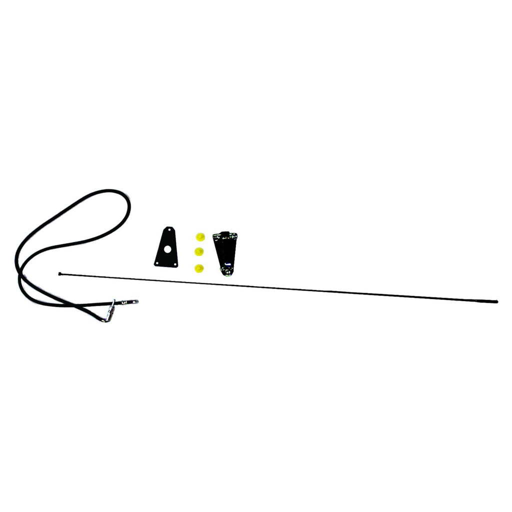 Crown Automotive Jeep Replacement 82200683K Black Antenna Kit for 1975-1995 Jeep CJ's & YJ Wrangler, Includes Bracket for Select Jeep CJ5, Jeep CJ6, Jeep CJ7, Jeep Scrambler, Jeep Wrangler