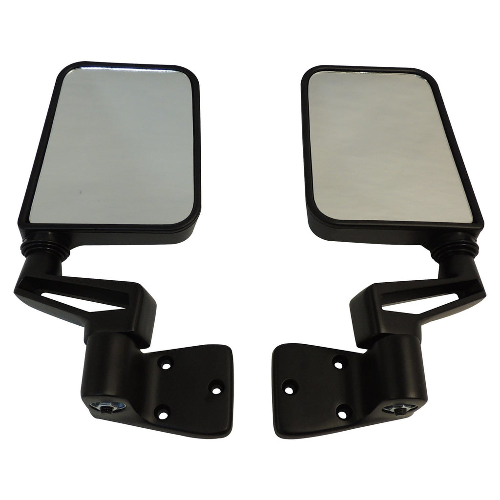 Crown Automotive Jeep Replacement 82200834K Manual Folding Mirror Kit for 1987-2006 Jeep YJ, TJ Wrangler, Black for Select Jeep TJ, Jeep Wrangler