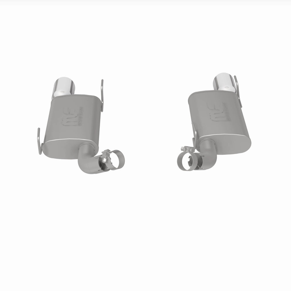 MagnaFlow Exhaust Products 15882 Street Series Polished Axle Back System for Select Ford Mustang
