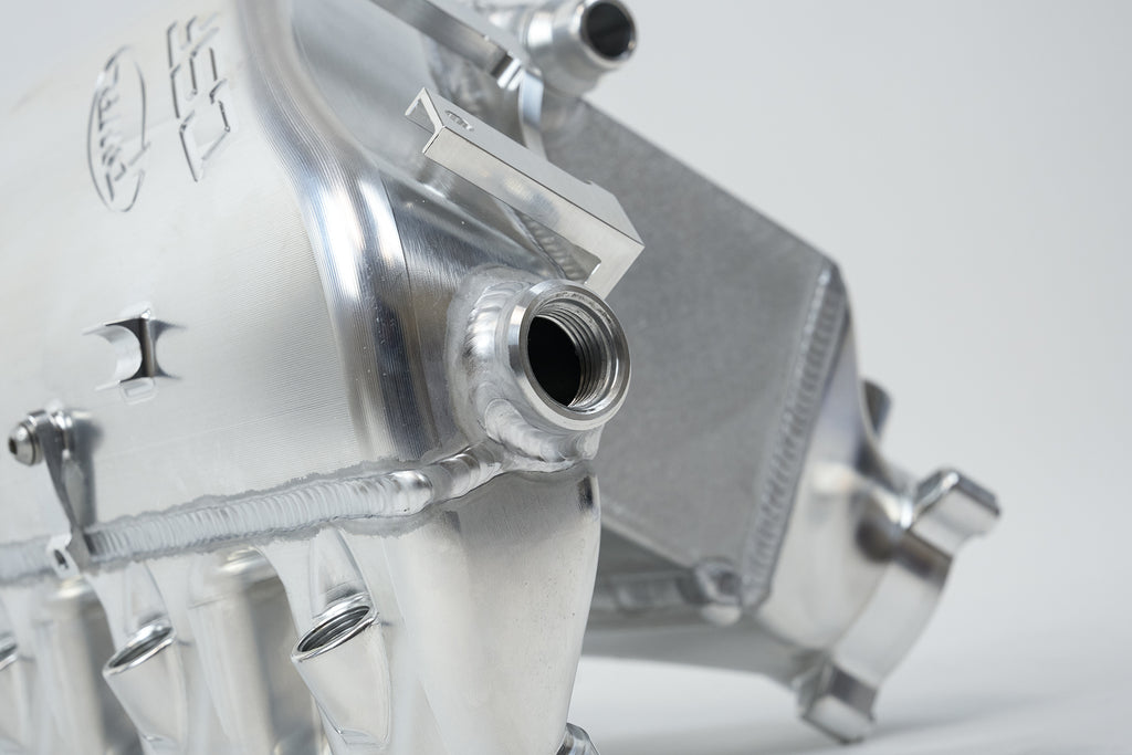 CSF Cooling - Racing & High Performance Division 8233B BMW S58 "Level-Up" Charge Air Cooler Manifold - Thermal Dispersion Black for Select BMW M2, BMW M3, BMW M4, BMW X3, BMW X4