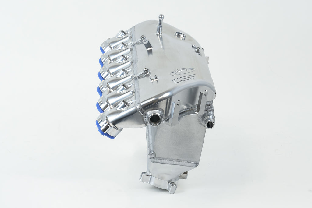 CSF Cooling - Racing & High Performance Division 8233B BMW S58 "Level-Up" Charge Air Cooler Manifold - Thermal Dispersion Black for Select BMW M2, BMW M3, BMW M4, BMW X3, BMW X4