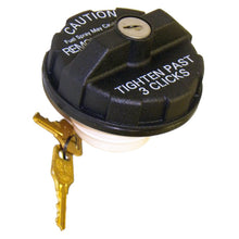 Load image into Gallery viewer, Crown Automotive Jeep Replacement 82400041 Locking Fuel Cap for Select Jeep 1994-2000 YJ, TJ, XJ, ZJ, WJ, Black w/ 2 Keys