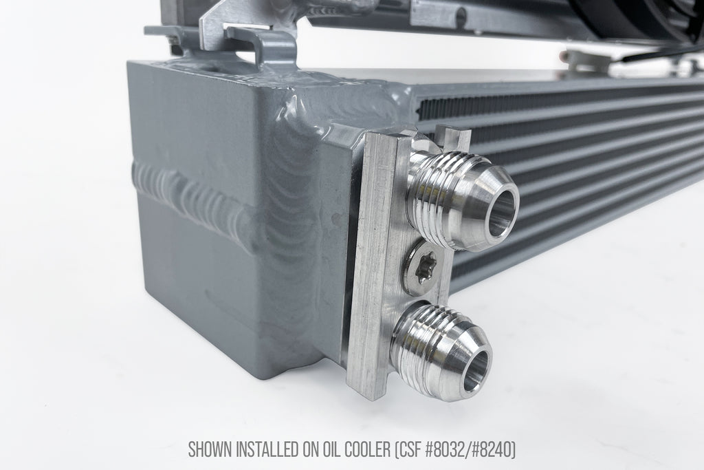 CSF Cooling - Racing & High Performance Division 8241 BMW S54 Swap E36 Oil Cooler -10 AN Fitting Adapter for Select BMW 323i, BMW 323is, BMW 325i, BMW 325is, BMW 328i, BMW 328is, BMW M3, BMW Z3