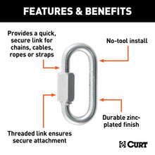 Load image into Gallery viewer, CURT 82610 1/4" Quick Link (4,400 lbs. Breaking Strength)
