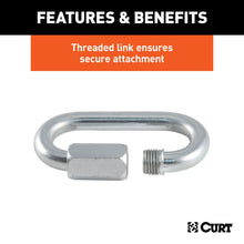 Load image into Gallery viewer, CURT 82610 1/4" Quick Link (4,400 lbs. Breaking Strength)