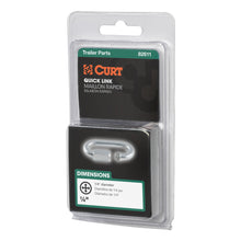 Load image into Gallery viewer, CURT 82611 1/4" Quick Link (4,400 lbs. Breaking Strength, Packaged)