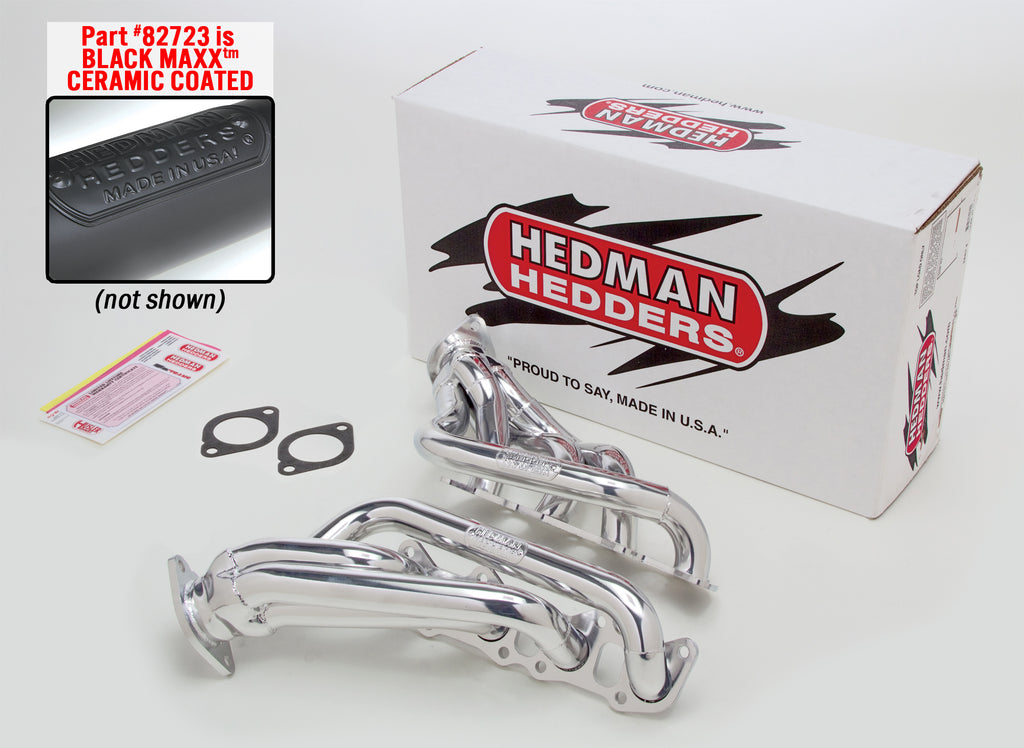 Hedman Hedders 82723 Black Stainless OE Replacement Headers For 2011-14 Ford Mustang GT 5.0L for Select Ford Mustang