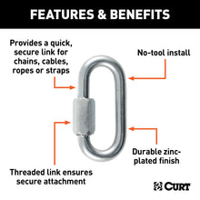 Load image into Gallery viewer, CURT 82930 3/8" Quick Link (11,000 lbs. Breaking Strength)