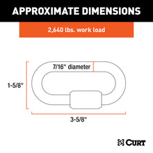Load image into Gallery viewer, CURT 82931 7/16" Quick Link (13,200 lbs. Breaking Strength)