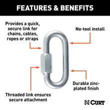 Load image into Gallery viewer, CURT 82935 1/2in. Quick Link (16;500 lbs. Breaking Strength; Packaged) - Truck Part Superstore