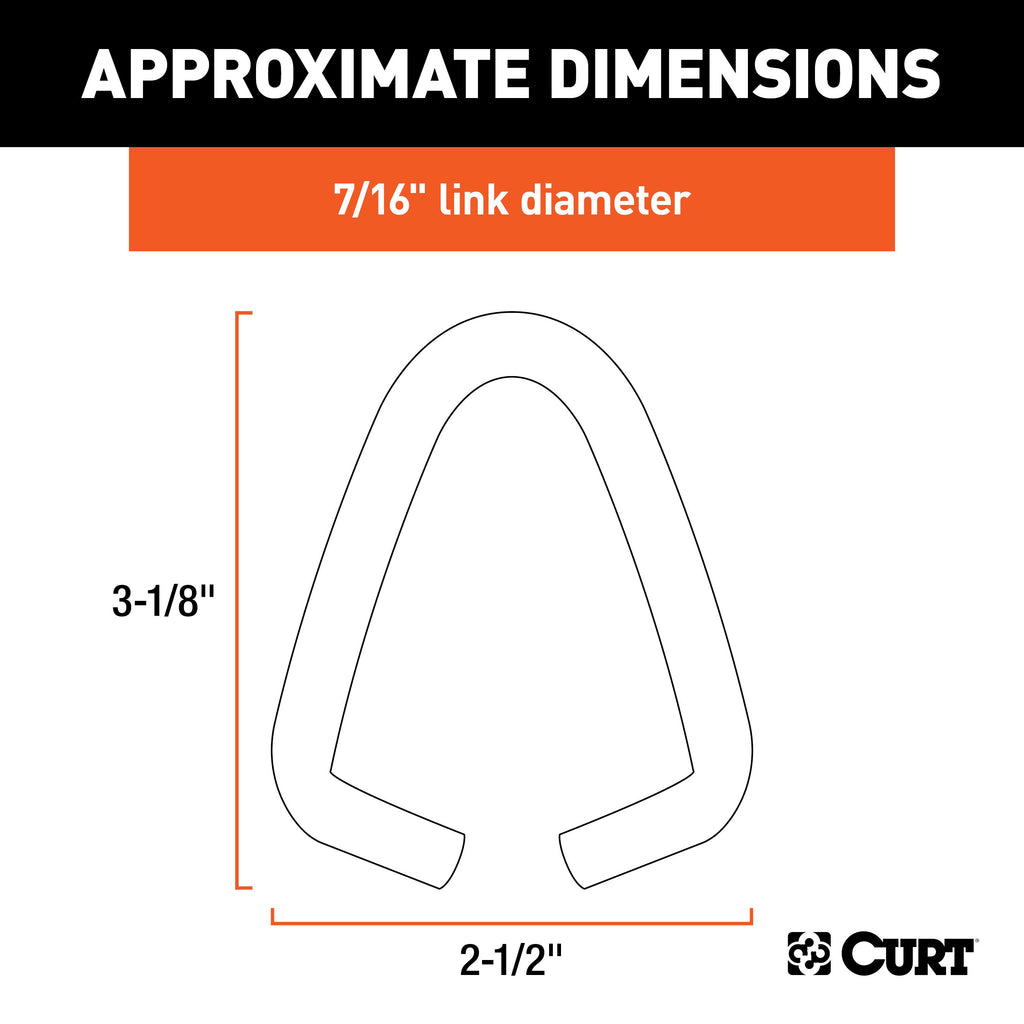 CURT 82942 7/16" Joining Link (Raw)